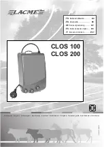 Lacme CLOS 100 User Manual preview