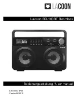 Lacoon BD-100BT User Manual preview