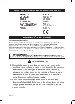 Preview for 6 page of Lacor 61671 Instructions For Use And Maintenance Manual