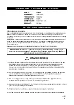 Preview for 34 page of Lacor 69082 Instructions For Use And Maintenance Manual