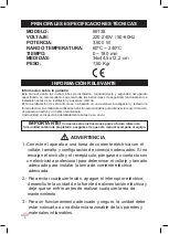 Preview for 6 page of Lacor 69138 Instructions For Use And Maintenance Manual