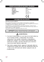 Preview for 6 page of Lacor PRO 800 W Instructions For Use And Maintenance Manual