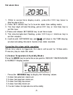 Preview for 9 page of Lacrosse WS1281 Instruction Manual