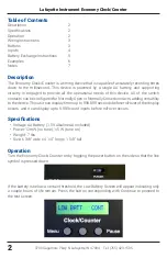 Preview for 2 page of Lafayette Instrument 54060A Instruction Manual