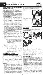 Preview for 28 page of Laica HYDROSMART GENOVA Instruction Manual