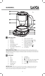 Preview for 2 page of Laica ISEO KJ4000W Instructions And Warranty