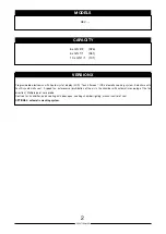 Preview for 2 page of Lainox COMPACT CEV Series User Manual