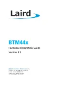 Preview for 1 page of Laird BTM44 Series Hardware Integration Manual