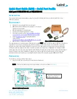 Laird DVK-BT730-SA Quick Start Manual preview