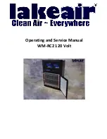 lakeair WM-RC2 120 Volt Operating And Service Manual preview