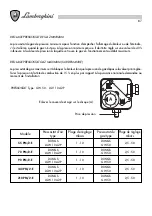 Preview for 87 page of Lamborghini Caloreclima 140 PM/2-E Installation And Maintenance Manual