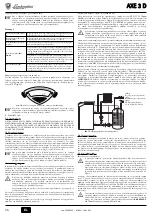 Preview for 36 page of Lamborghini Caloreclima AXE3D 32 Instructions For Use, Installation And Maintenance