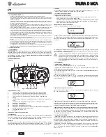 Preview for 2 page of Lamborghini Caloreclima TAURA D 24 MCA Instructions For Use, Installation And Maintenance