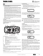 Preview for 47 page of Lamborghini Caloreclima TAURA D 24 MCA Instructions For Use, Installation And Maintenance