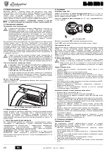 Preview for 20 page of LAMBORGHINI EL-DB EVO N 32 Instructions For Use, Installation And Maintenance