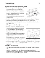 Preview for 12 page of Lamona HJA2180 Installation & Operating Instruction