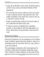 Preview for 6 page of Lamona HJA2450-2 User'S Installation Manual