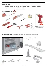 Preview for 2 page of Lamona LAM6000 Installation Instructions Manual