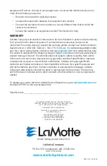 Preview for 20 page of LaMotte 3587 Instruction Manual