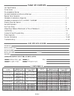 Preview for 2 page of Lancaster XFACTOR 7-LX125F-DAN-1B Installation, Operating And Service Manual