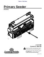 Preview for 1 page of Land Pride PS1572 Operator'S Manual