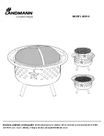 Landmann Crossfire Firepit 25910 Manual preview