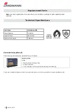 Preview for 14 page of Landmann Vinson VS32 Assembly And Operation Manual