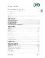 Preview for 2 page of L&W LW 300 E Operating Instructions Manual