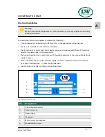 Preview for 22 page of L&W LW 300 E Operating Instructions Manual