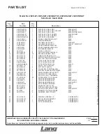 Preview for 22 page of Lang 224SHE Installation & Operation Instructions