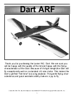 Lanier R/C Dart ARF Assembly Instructions And User preview