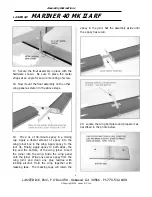 Preview for 6 page of Lanier R/C MARINER 40 MK II ARF Assembly Instructions Manual