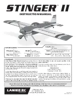 Lanier R/C MARINER 40 MK II ARF Instruction Manual preview