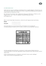 Preview for 57 page of LANILIA 5900652389773 Operating And Installation Instructions