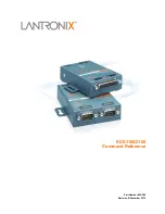 Lantronix EDS1100 Command Reference Manual preview