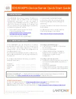 Preview for 2 page of Lantronix EDS3000PS Quick Start Manual