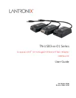 Preview for 1 page of Lantronix TN-USB3-01 Series User Manual