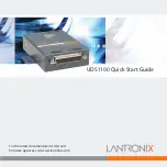 Preview for 1 page of Lantronix UDS1100 Quick Start Manual