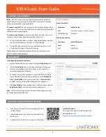 Preview for 2 page of Lantronix X304 Quick Start Manual