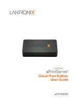 Lantronix xPrintServer User Manual preview