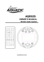 Lanzar AQUATIC AQR82S Owner'S Manual preview