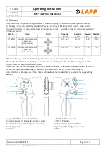 Preview for 3 page of LAPP EPIC 11148001 EPIC 11148004 Operating Instructions Manual