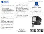 Larson Electronics 2000-M Instruction Manual preview