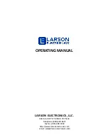 Preview for 1 page of Larson Electronics EPV-PN-2G-SS Operating Manual