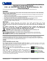 Larson Electronics HAL-SPK-2X150PNL-SCS-2X100AH-24-PLC Instruction Manual preview