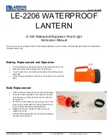 Larson Electronics LE-2206 Instruction Manual preview