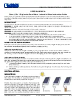 Larson Electronics SPEPSN-HRN-PA Instruction Manual preview