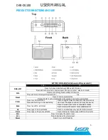 Preview for 3 page of Laser Corporation Pty DAB-DG108 User Manual