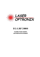 Preview for 1 page of Laser Optronix EG-LRF 20000 Technical Description And Instruction Manual