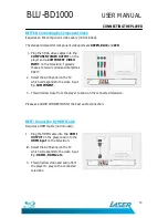 Preview for 15 page of Laser BLU-BD1000 User Manual